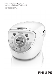 Manual Philips HD4766 Rice Cooker