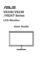 Manual Asus VS238 LCD Monitor