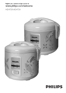 Manual Philips HD4729 Rice Cooker