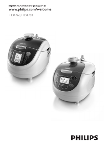 Manual Philips HD4763 Rice Cooker