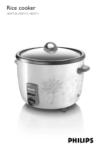 Manual Philips HD4718 Rice Cooker