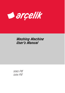 Manual Arçelik 5083 FYE Washing Machine