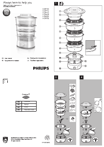 Посібник Philips HD9124 Пароварка