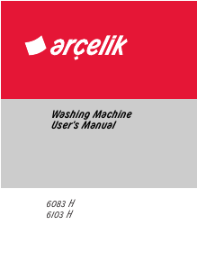 Manual Arçelik 6083 H Washing Machine