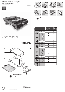 Manual Philips HD4430 Table Grill