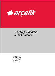 Manual Arçelik 6103 H Washing Machine