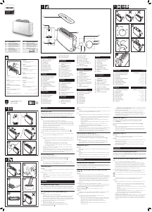 Manuale Philips HD2591 Tostapane