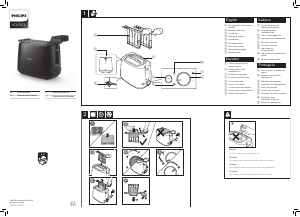 Manuale Philips HD2583 Tostapane