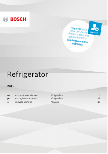 Manual de uso Bosch KSF36PW3P Refrigerador