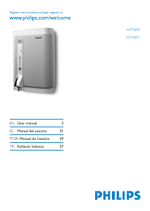 Manual de uso Philips WP3890 Purificador de agua