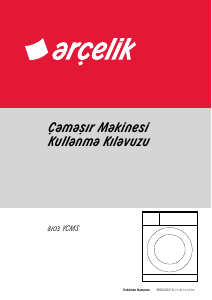 Kullanım kılavuzu Arçelik 8103 YCMS Çamaşır makinesi