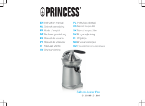 Manual de uso Princess 201861 Exprimidor de cítricos