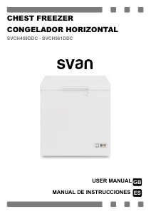 Manual Svan SVCH459DDC Freezer