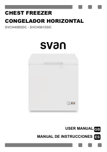Manual Svan SVCH561DDC Freezer