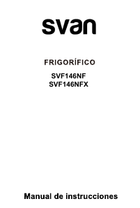 Manual de uso Svan SVF146NFX Frigorífico combinado