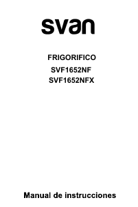 Handleiding Svan SVF1652NFX Koel-vries combinatie