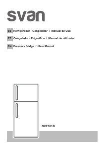 Manual de uso Svan SVF161B Frigorífico combinado