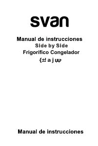 Manual de uso Svan SVAM188X Frigorífico combinado