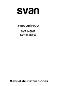 Manual de uso Svan SVF146NF Frigorífico combinado