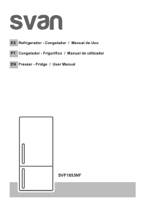 Manual de uso Svan SVF1853NF Frigorífico combinado