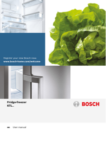 Manual Bosch KTL16PW30 Refrigerator