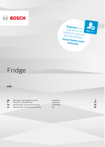 Bruksanvisning Bosch KTR15NWEA Kjøleskap