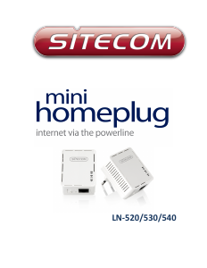 Manual Sitecom LN-520 Powerline Adapter