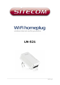 Handleiding Sitecom LN-521 Powerline adapter