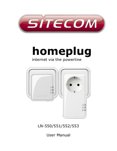 Handleiding Sitecom LN-551 Powerline adapter