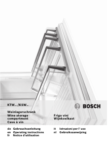 Handleiding Bosch KSW22V80 Wijnklimaatkast