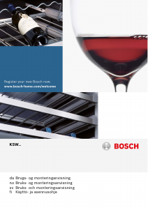 Bruksanvisning Bosch KSW38940 Vinkabinett
