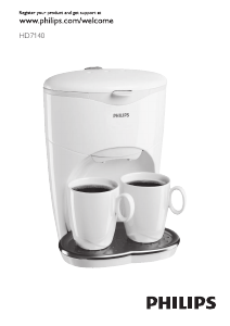 Bruksanvisning Philips HD7140 Kaffemaskin