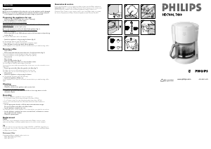 Наръчник Philips HD7440 Кафе машина