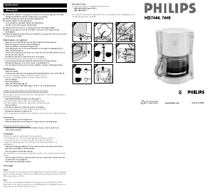 Handleiding Philips HD7440 Koffiezetapparaat