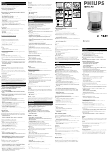 Manuale Philips HD7440 Macchina da caffè