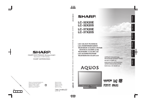 Handleiding Sharp AQUOS LC-37X20E LCD televisie