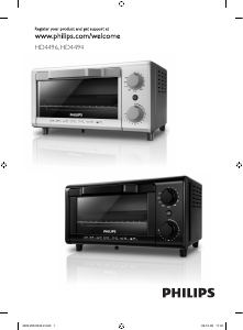 Manual Philips HD4494 Oven