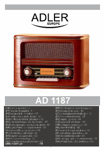 Manual Adler AD 1187 Rádio