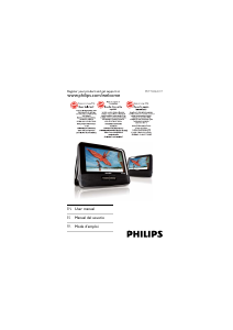 Manual de uso Philips PET7402A Reproductor DVD