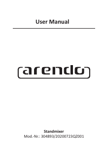Manual Arendo 304893 Stand Mixer