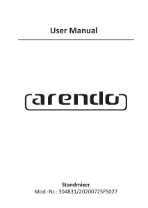 Manual Arendo 304831 Stand Mixer