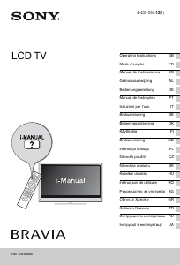 Manual de uso Sony Bravia KD-84X9005 Televisor de LCD