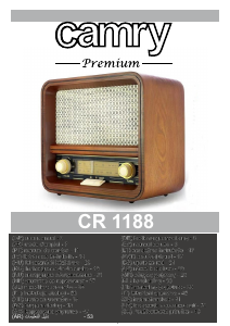 Manual Camry CR 1188 Radio