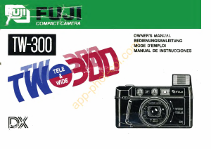 Mode d’emploi Fuji TW-300 Camera