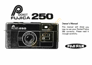 Mode d’emploi Fujica 250 Pocket Camera