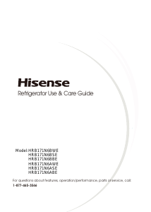 Handleiding Hisense HRB171N6BSE Koel-vries combinatie