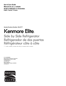 Manual de uso Kenmore 106.51773 Frigorífico combinado