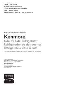 Mode d’emploi Kenmore 106.51339 Réfrigérateur combiné