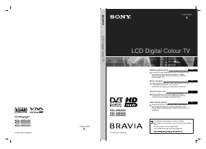 Manuale Sony Bravia KDL-20S2030 LCD televisore