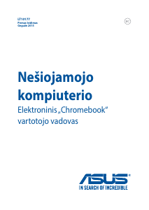 Vadovas Asus C100 Chromebook Flip Nešiojamasis kompiuteris